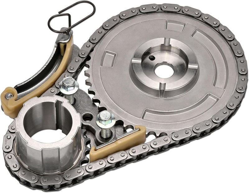 CHARMKER LS Timing Chain Kit w/Tensioner Fits 4.8L 5.3L 5.7L 6.0L 6.2L V8 Engines - LS1 LS2 LS3 L99 LS4 LQ4 LSA L76 L77 Compatible with Chevy GMC Silverado 1500 Tahoe Avalanche Express Suburban Sierra Yukon - Image 1